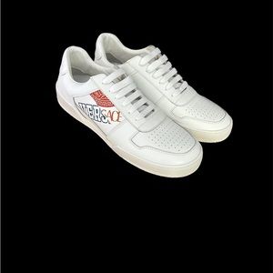 Versace Split Logo Leather Sneaker size 43.5 (US 10)